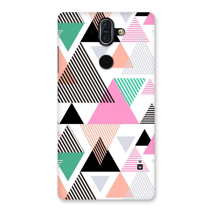 Stripes Abstract Colors Back Case for Nokia 8 Sirocco