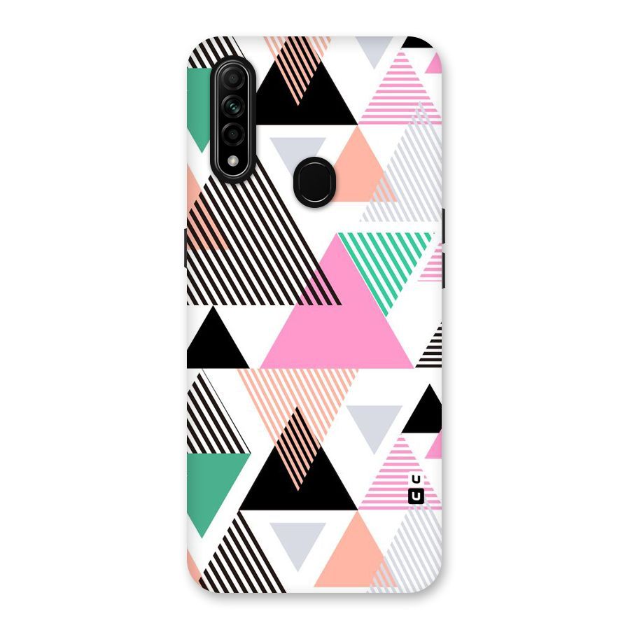 Stripes Abstract Colors Back Case for Oppo A31