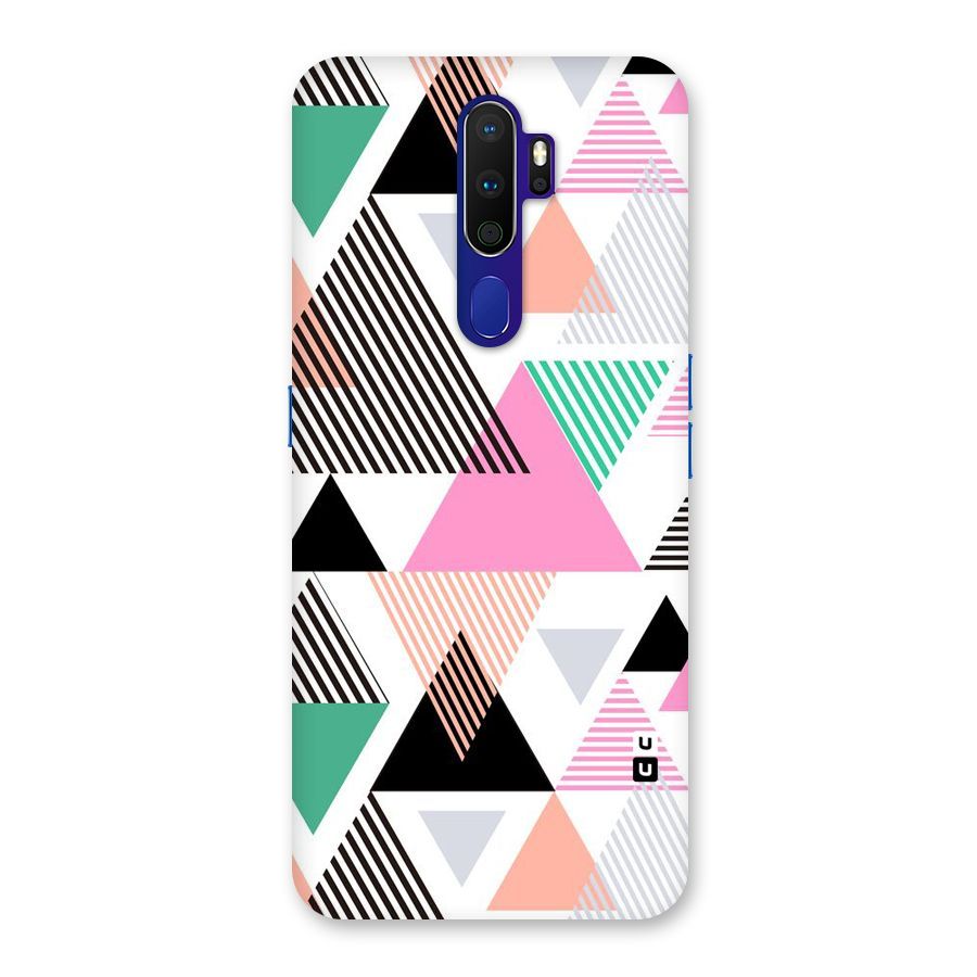 Stripes Abstract Colors Back Case for Oppo A9 (2020)
