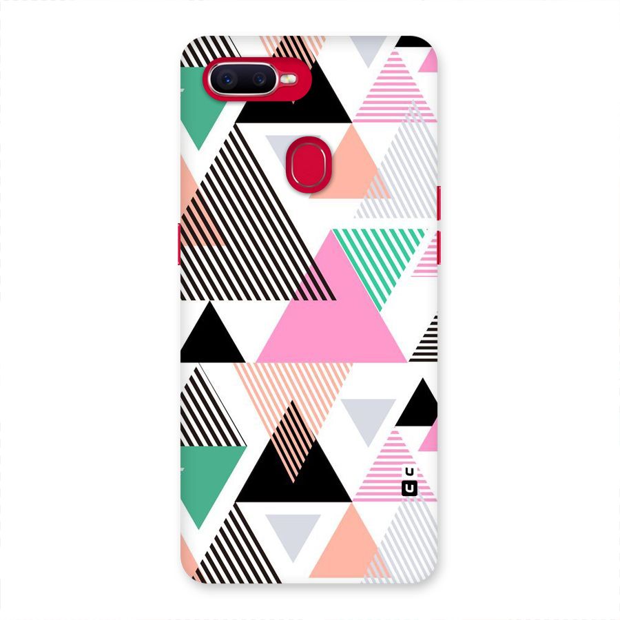 Stripes Abstract Colors Back Case for Oppo F9 Pro