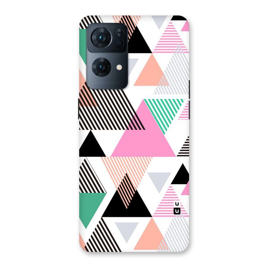 Stripes Abstract Colors Back Case for Oppo Reno7 Pro 5G