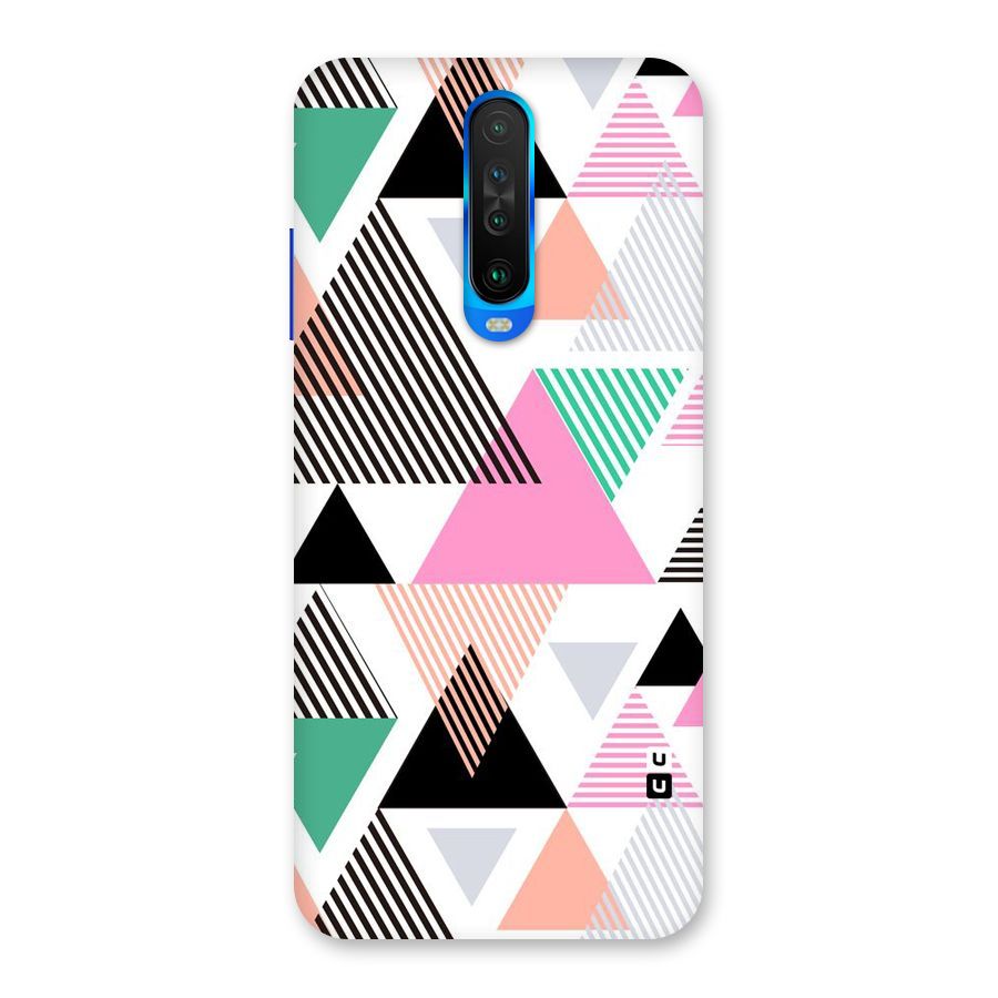 Stripes Abstract Colors Back Case for Poco X2
