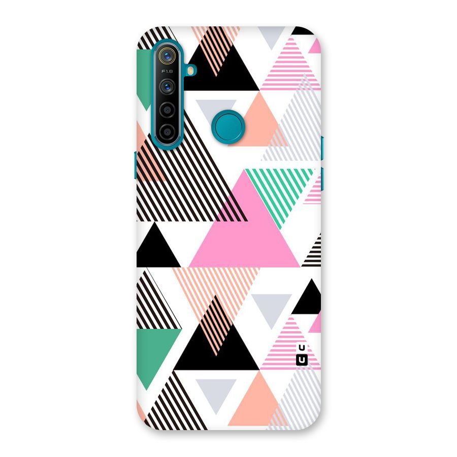 Stripes Abstract Colors Back Case for Realme 5i