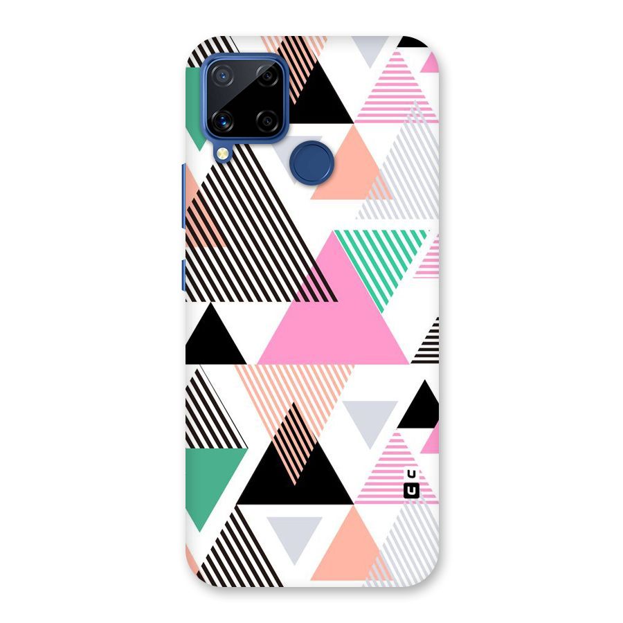 Stripes Abstract Colors Back Case for Realme C12