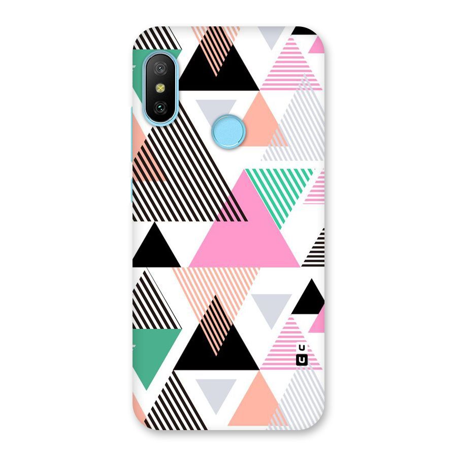 Stripes Abstract Colors Back Case for Redmi 6 Pro