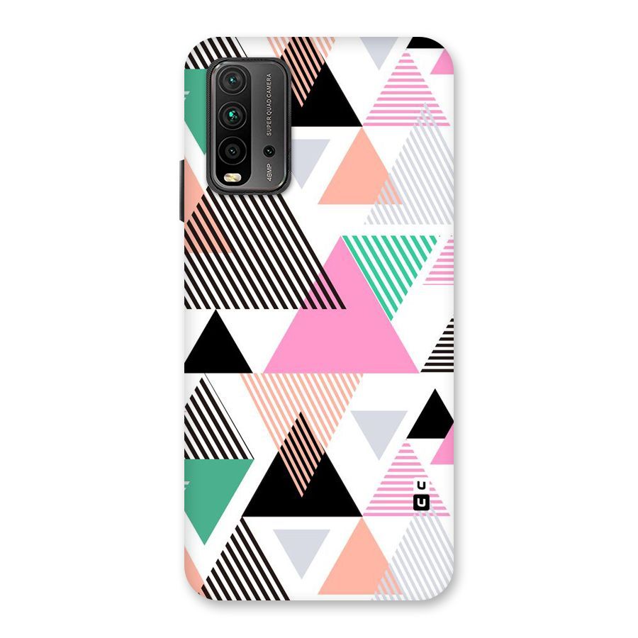 Stripes Abstract Colors Back Case for Redmi 9 Power
