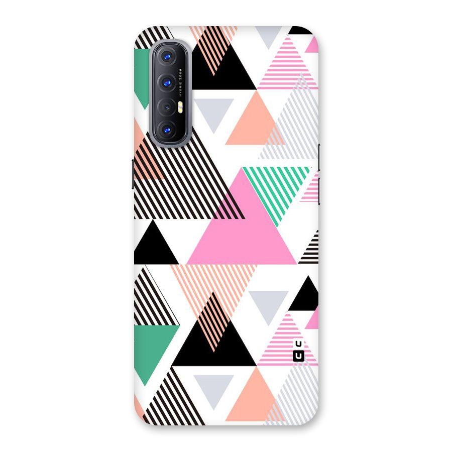 Stripes Abstract Colors Back Case for Reno3 Pro