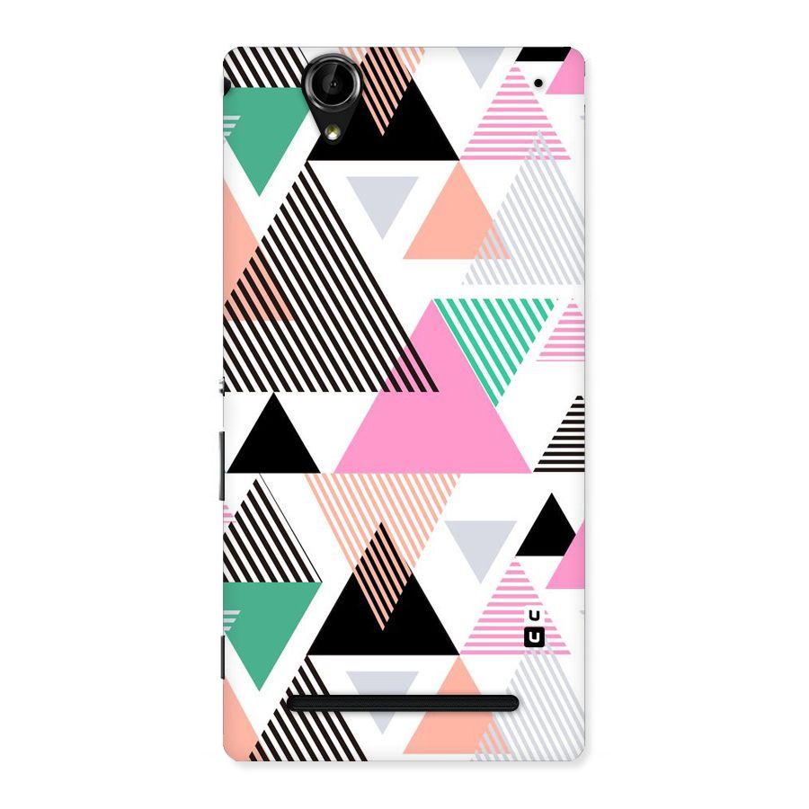 Stripes Abstract Colors Back Case for Sony Xperia T2