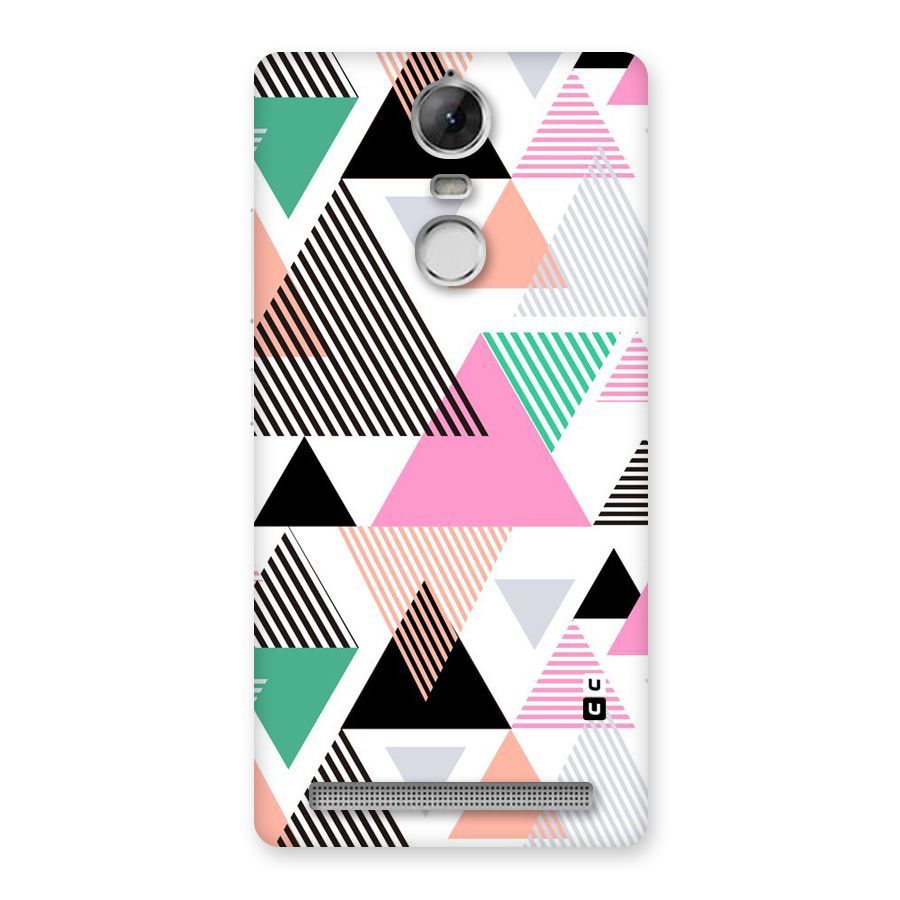 Stripes Abstract Colors Back Case for Vibe K5 Note