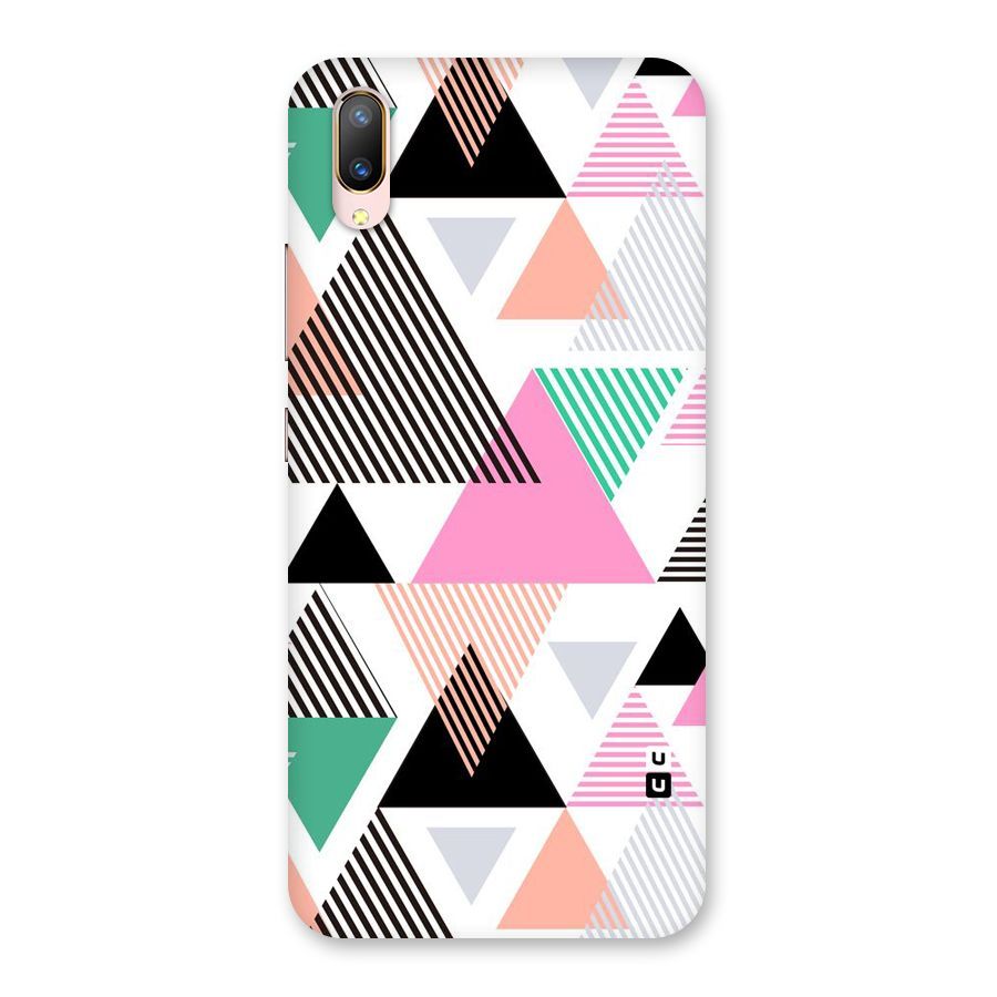 Stripes Abstract Colors Back Case for Vivo V11 Pro