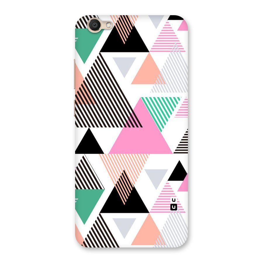 Stripes Abstract Colors Back Case for Vivo V5