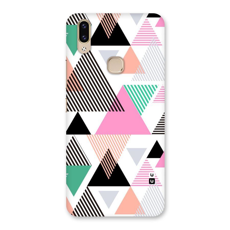 Stripes Abstract Colors Back Case for Vivo V9 Youth