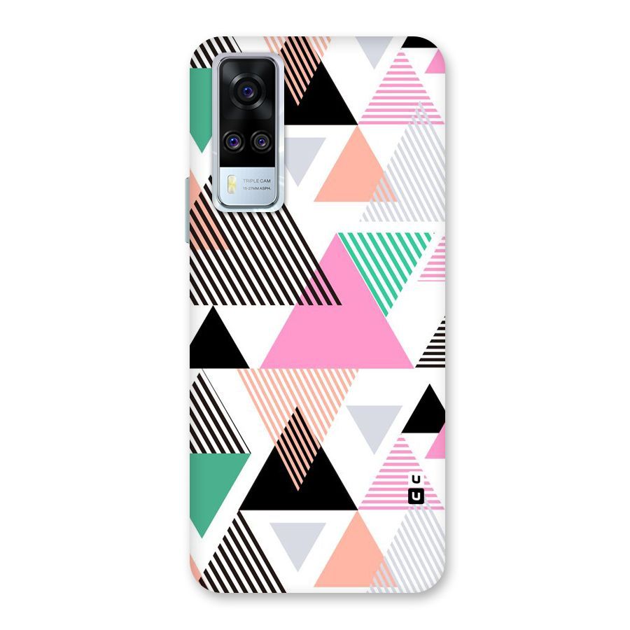 Stripes Abstract Colors Back Case for Vivo Y31