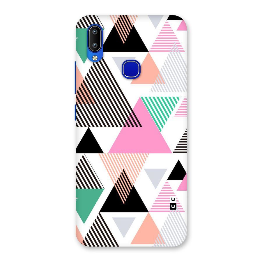 Stripes Abstract Colors Back Case for Vivo Y91