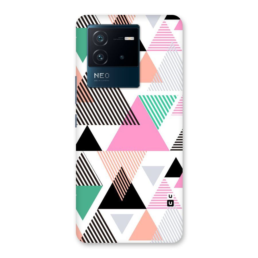 Stripes Abstract Colors Back Case for Vivo iQOO Neo 6 5G
