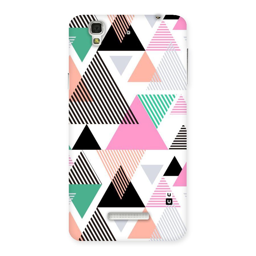 Stripes Abstract Colors Back Case for Yu Yureka