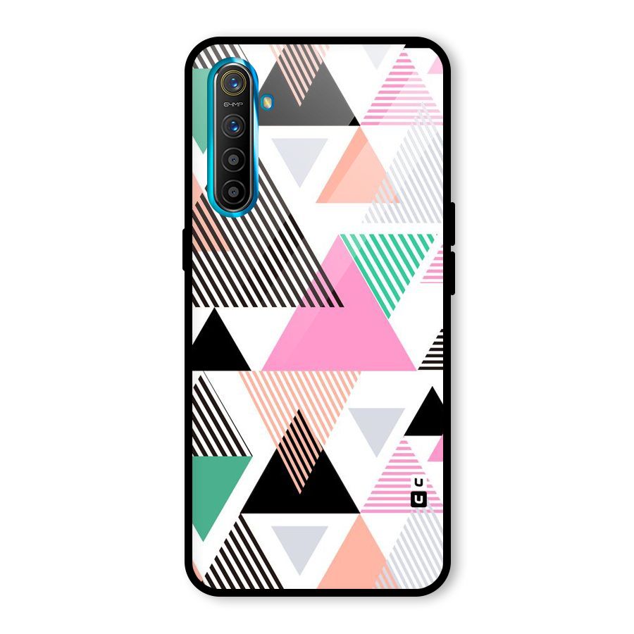 Stripes Abstract Colors Glass Back Case for Realme XT