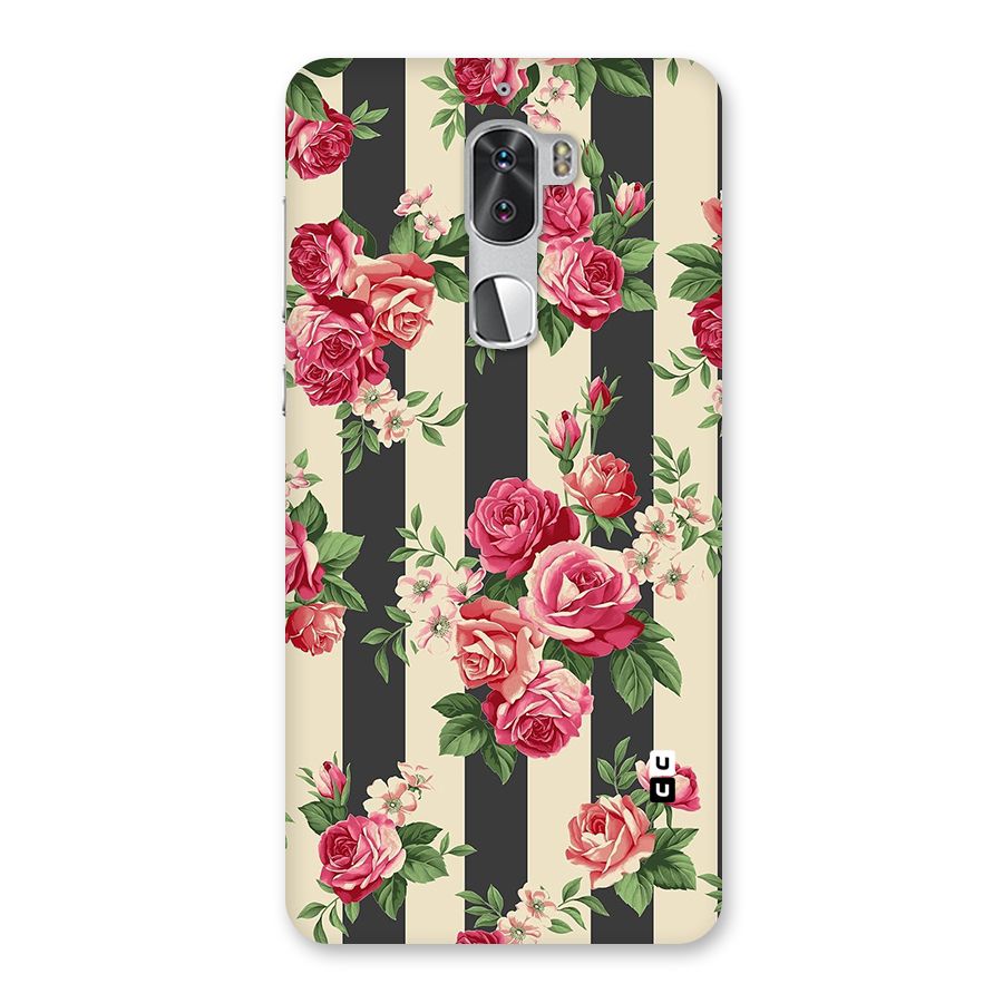 Stripes And Floral Back Case for Coolpad Cool 1