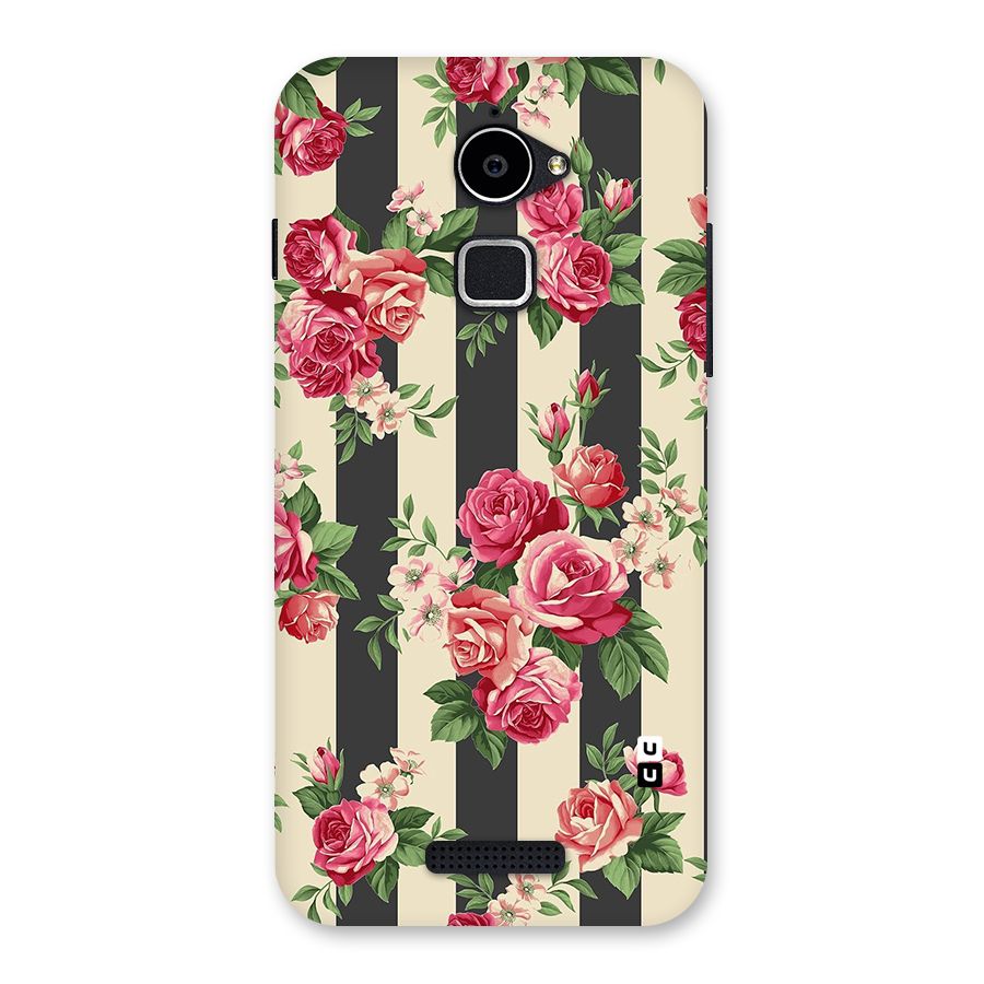 Stripes And Floral Back Case for Coolpad Note 3 Lite