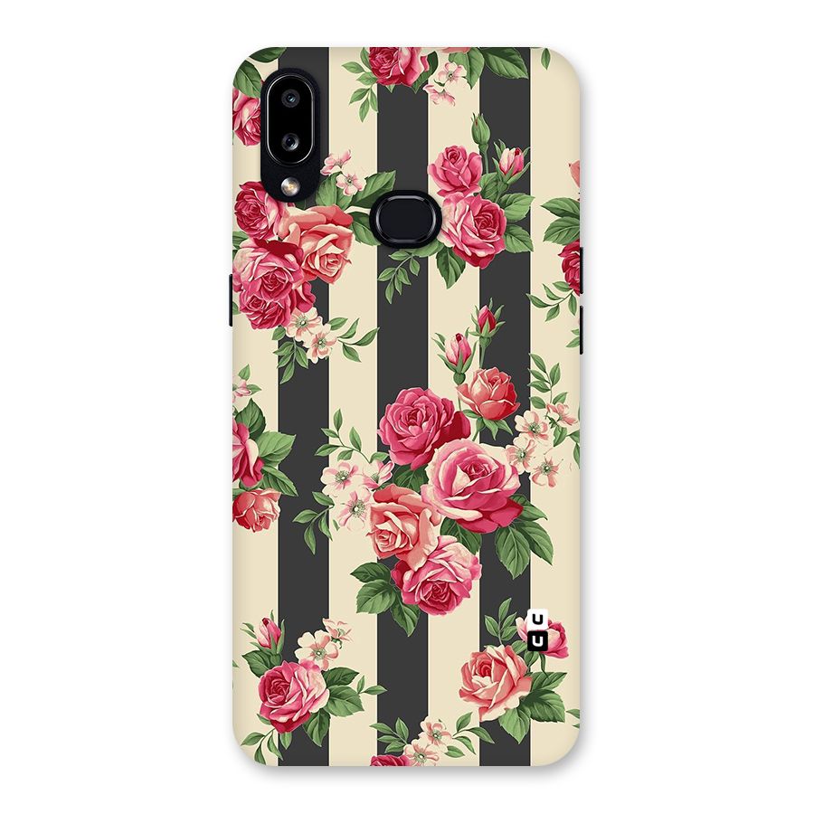Stripes And Floral Back Case for Galaxy A10s