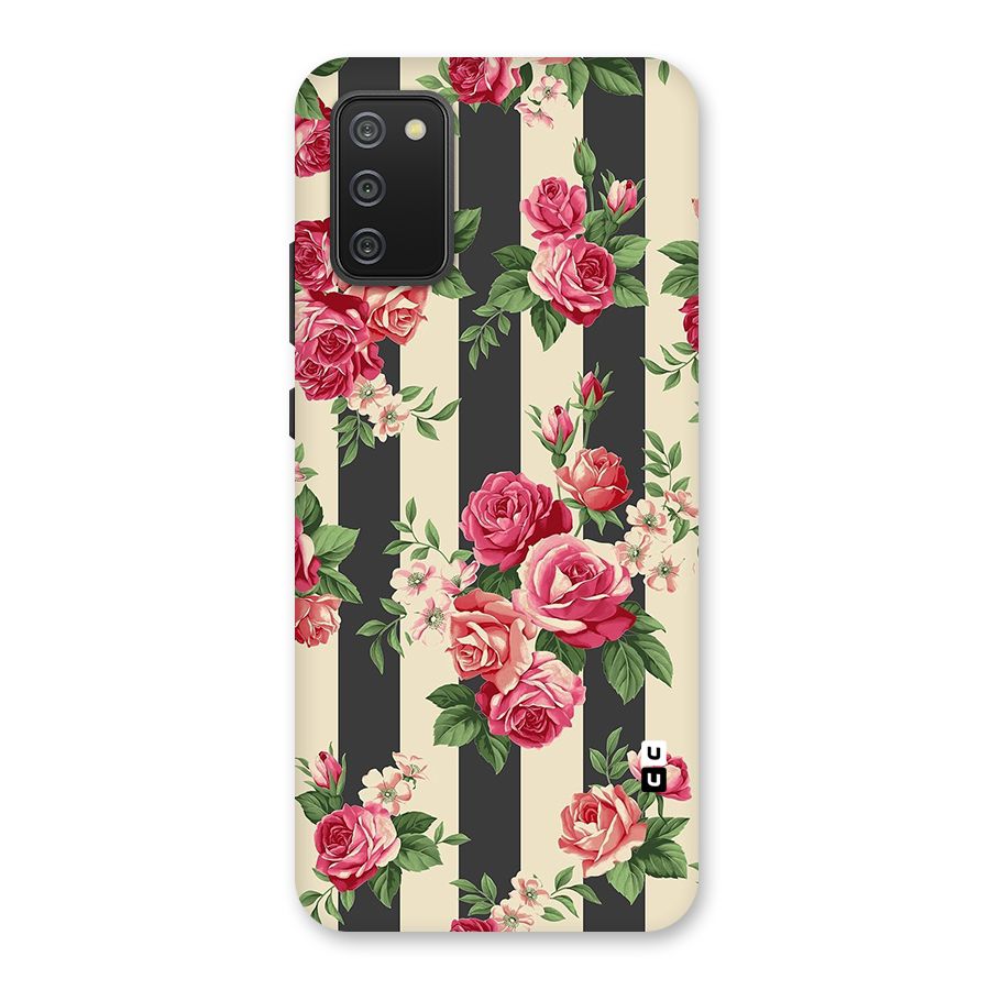 Stripes And Floral Back Case for Galaxy M02s