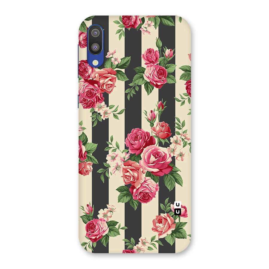 Stripes And Floral Back Case for Galaxy M10