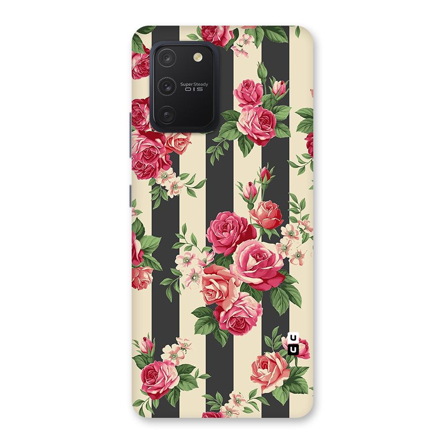 Stripes And Floral Back Case for Galaxy S10 Lite