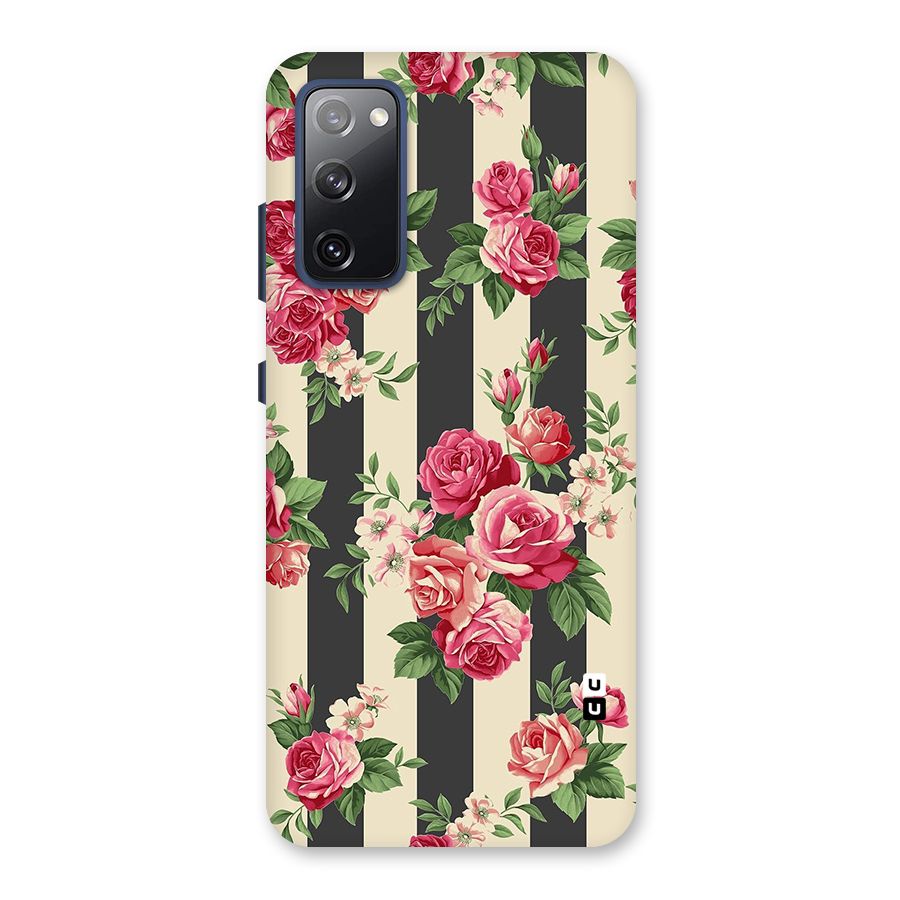 Stripes And Floral Back Case for Galaxy S20 FE