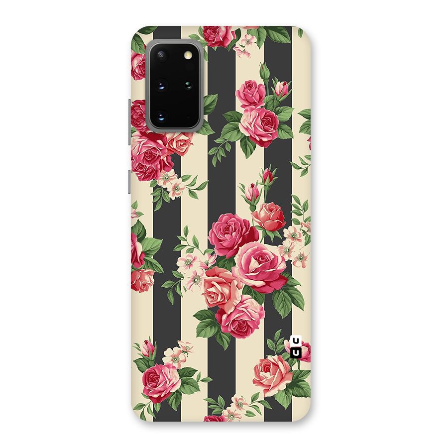Stripes And Floral Back Case for Galaxy S20 Plus