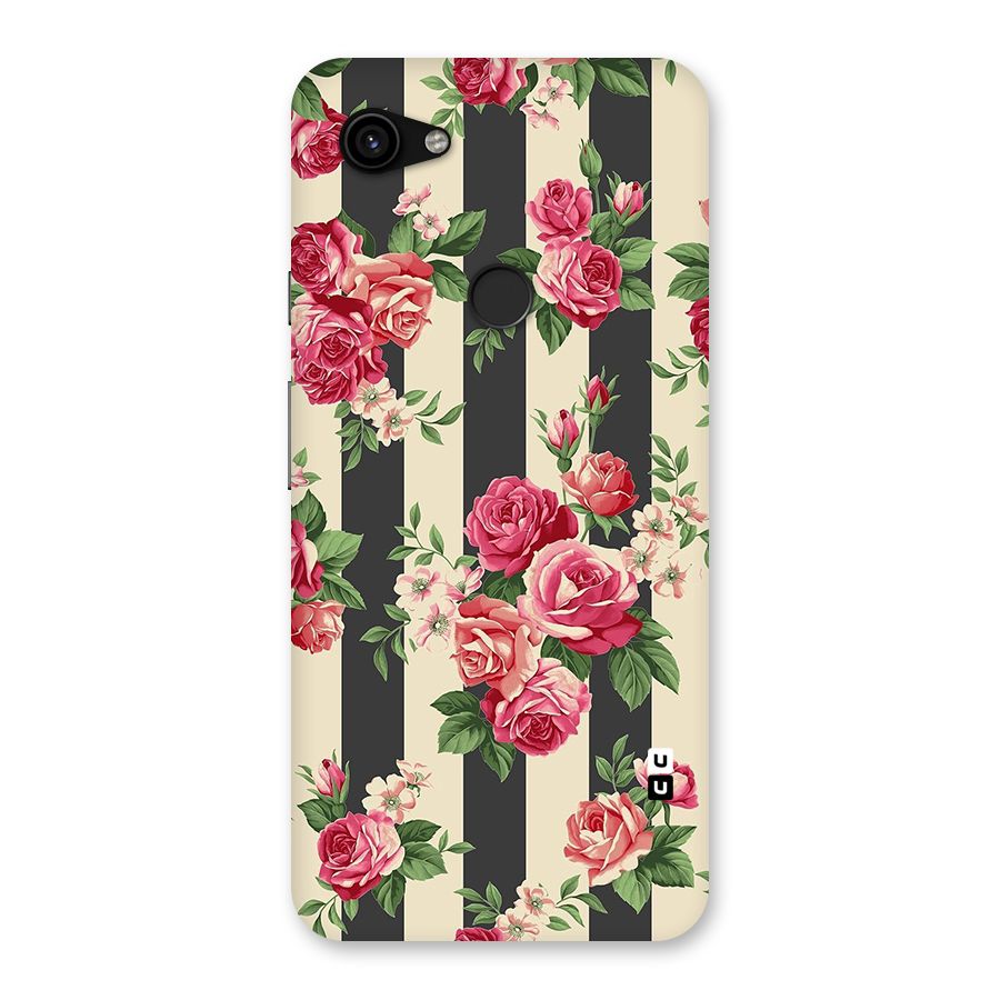 Stripes And Floral Back Case for Google Pixel 3a XL