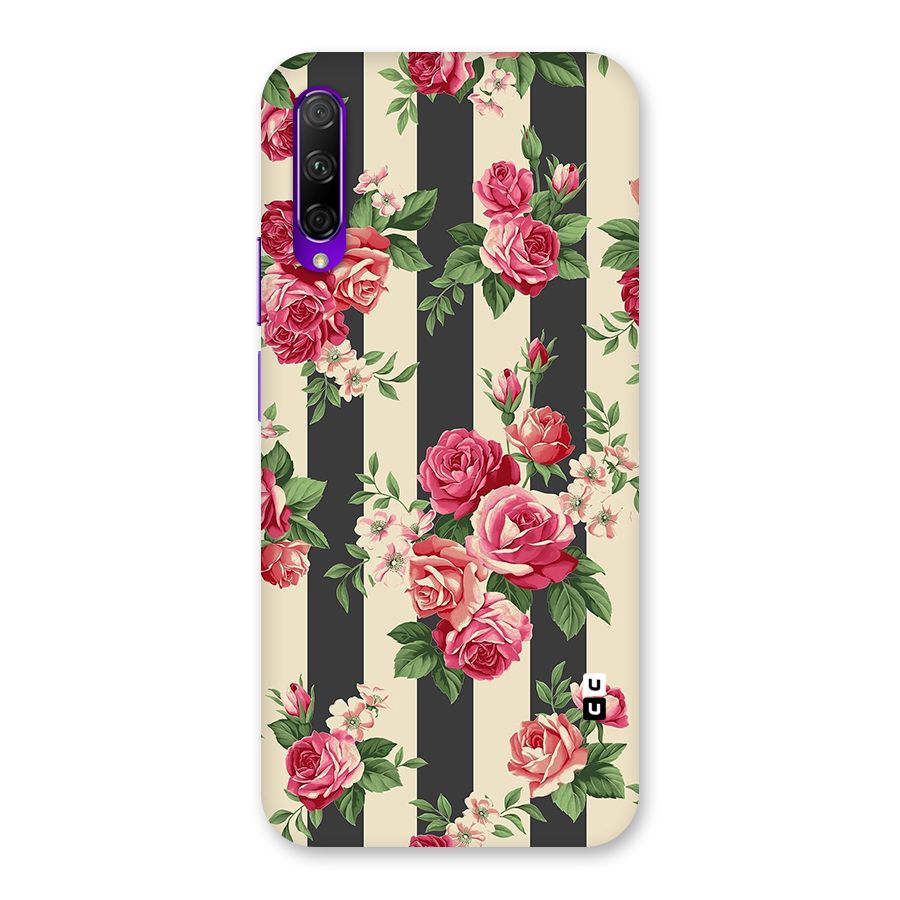 Stripes And Floral Back Case for Honor 9X Pro