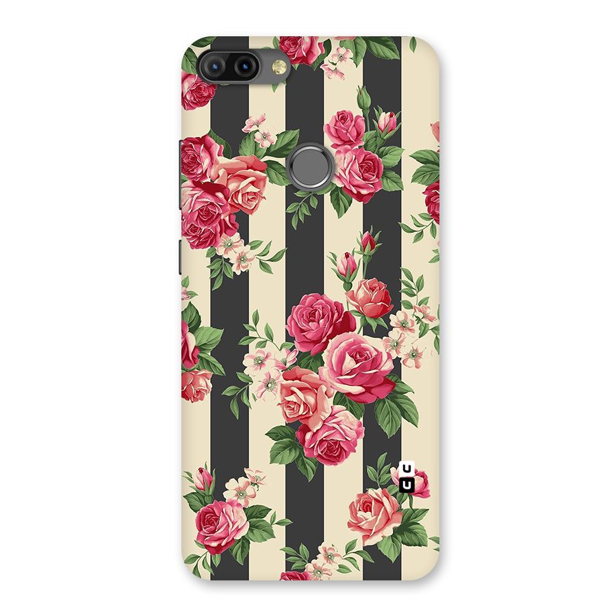 Stripes And Floral Back Case for Infinix Hot 6 Pro