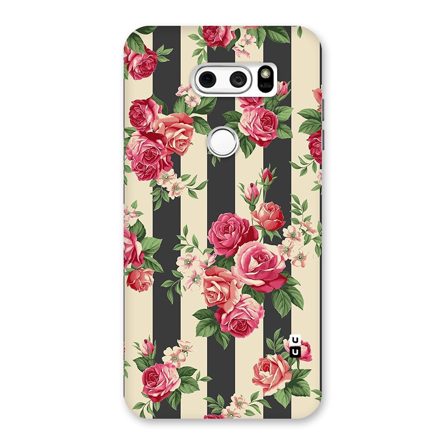 Stripes And Floral Back Case for LG V30