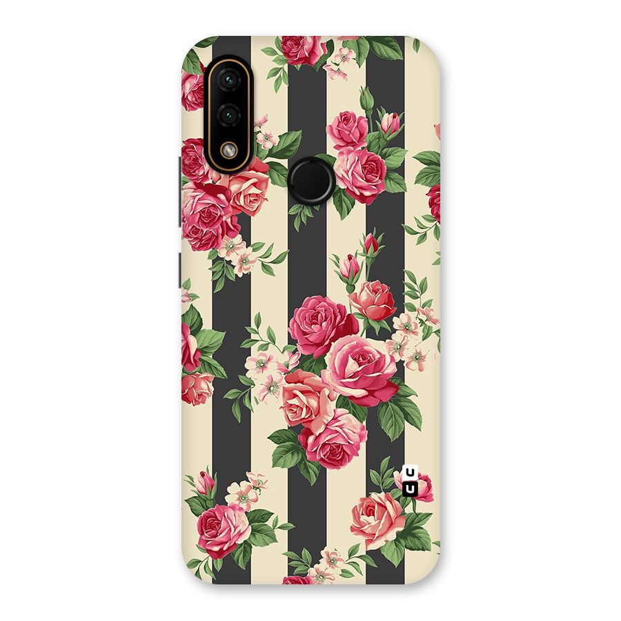 Stripes And Floral Back Case for Lenovo A6 Note