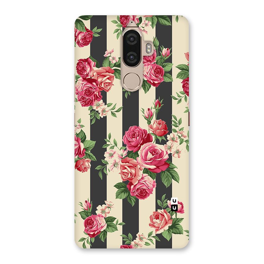Stripes And Floral Back Case for Lenovo K8 Note
