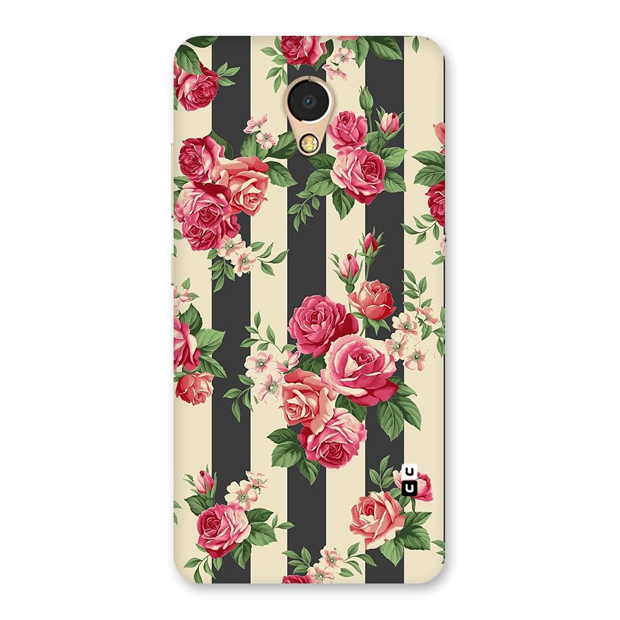 Stripes And Floral Back Case for Lenovo P2