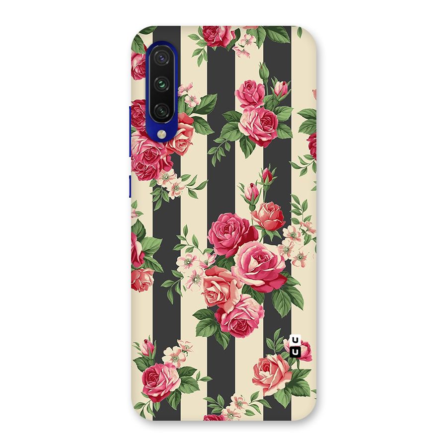 Stripes And Floral Back Case for Mi A3