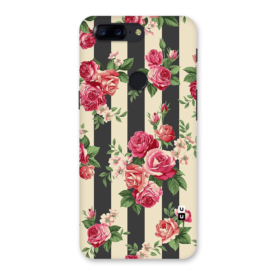 Stripes And Floral Back Case for OnePlus 5T