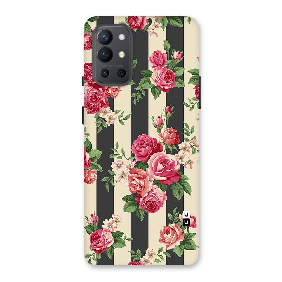 Stripes And Floral Back Case for OnePlus 9R