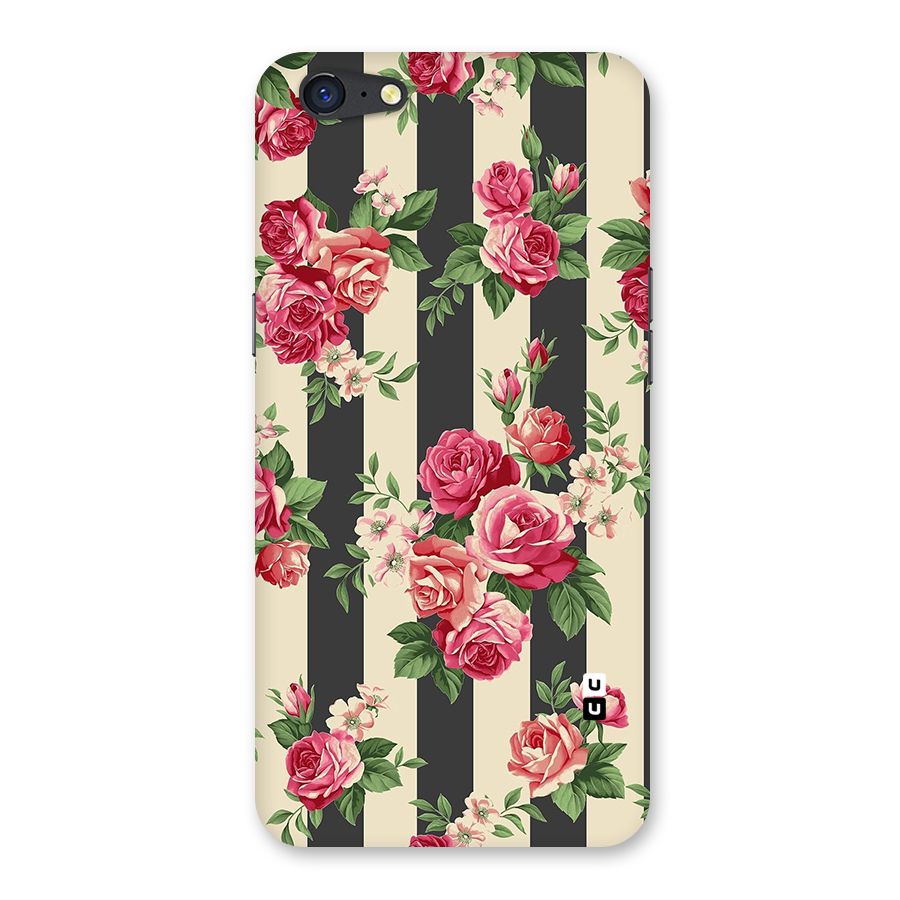 Stripes And Floral Back Case for Oppo A71