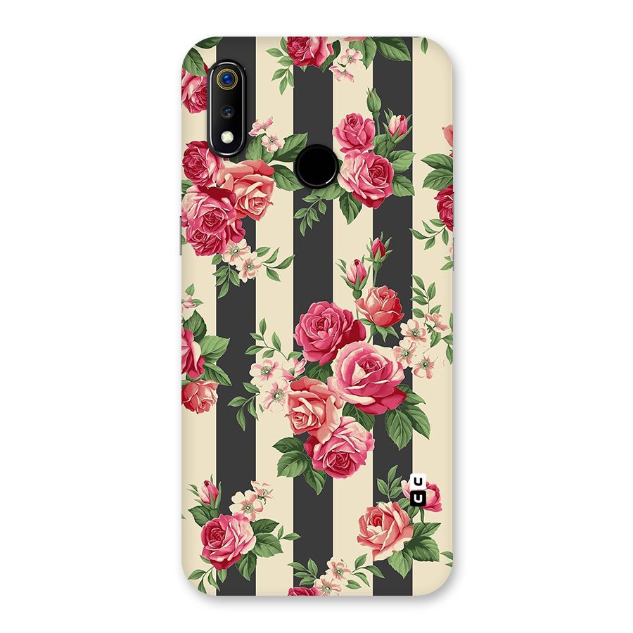 Stripes And Floral Back Case for Realme 3
