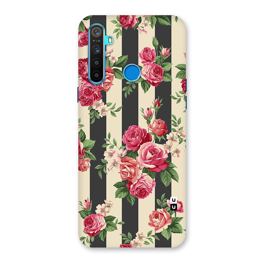 Stripes And Floral Back Case for Realme 5s