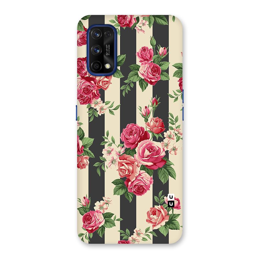 Stripes And Floral Back Case for Realme 7 Pro