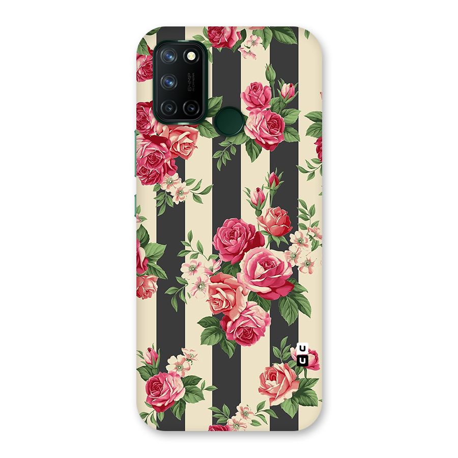 Stripes And Floral Back Case for Realme 7i