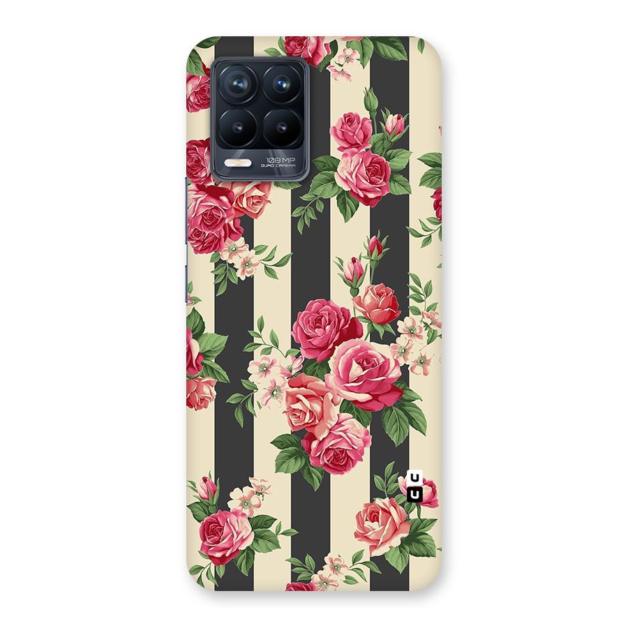 Stripes And Floral Back Case for Realme 8 Pro