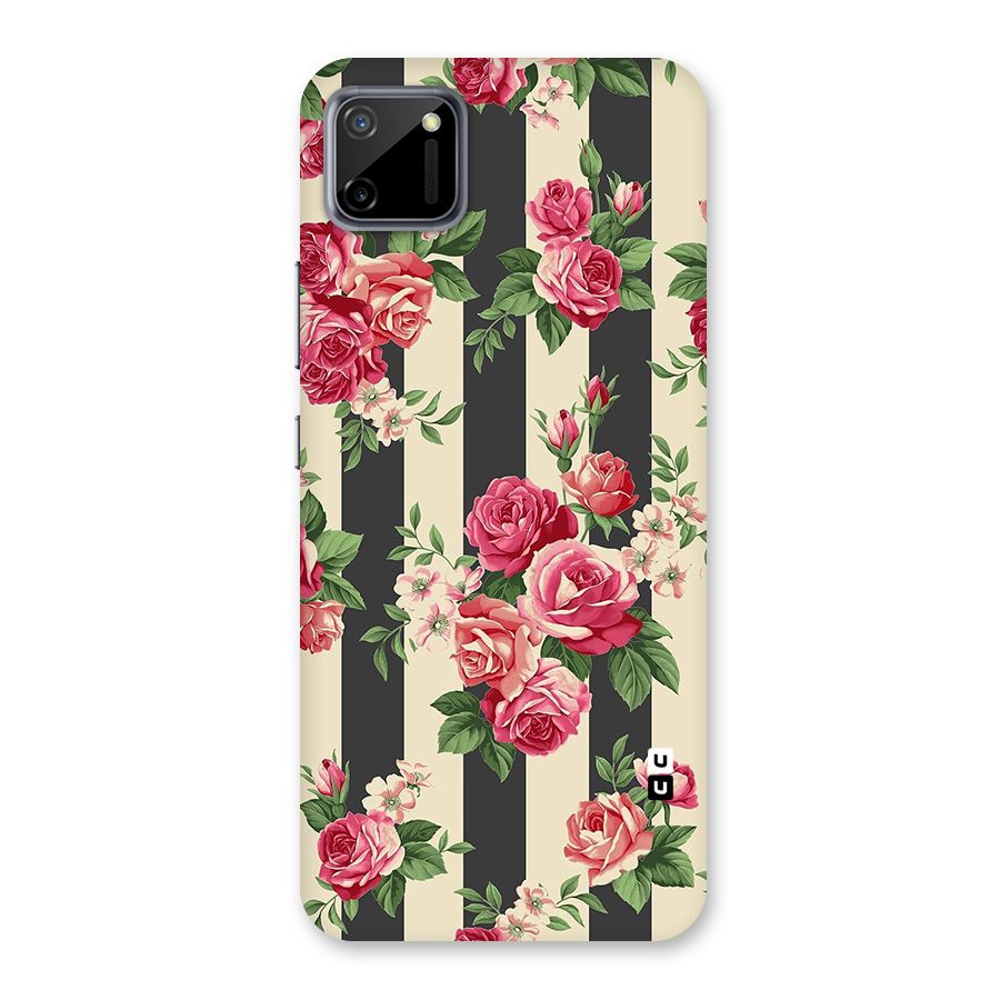 Stripes And Floral Back Case for Realme C11