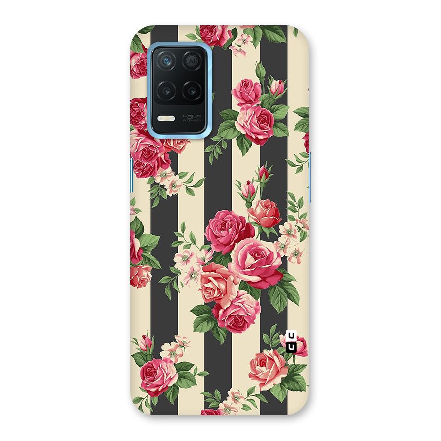 Stripes And Floral Back Case for Realme Narzo 30 5G