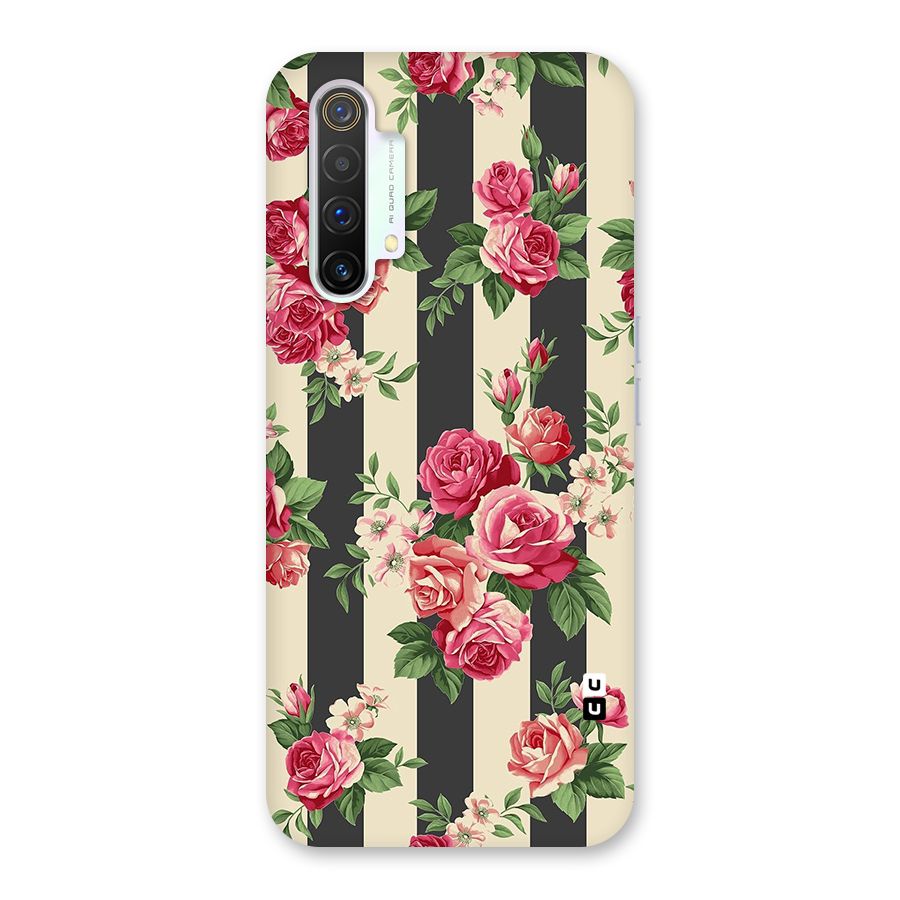 Stripes And Floral Back Case for Realme X3 SuperZoom