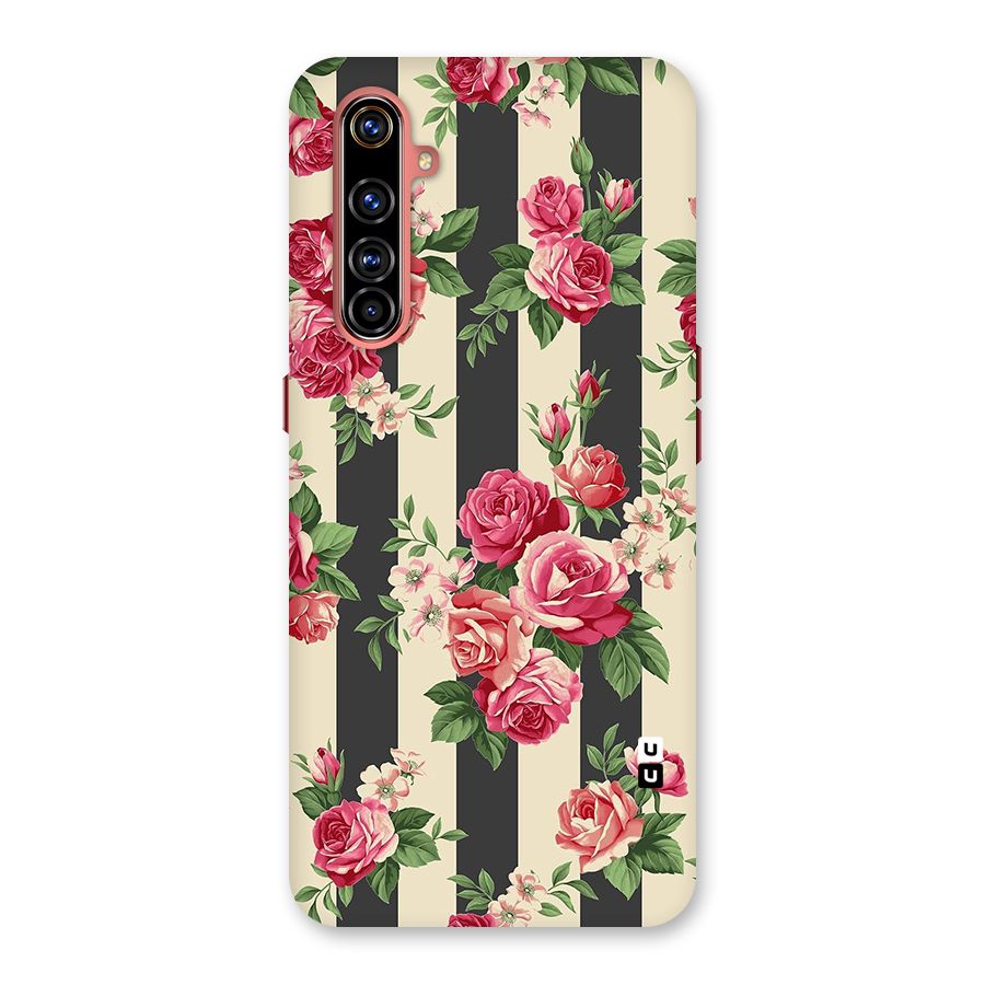 Stripes And Floral Back Case for Realme X50 Pro