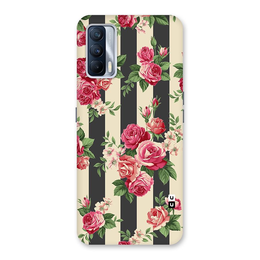 Stripes And Floral Back Case for Realme X7